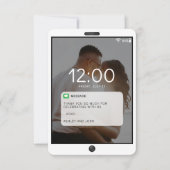 携帯電話のロック画面の写真 サンキューカード (正面)