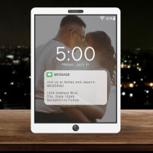 携帯電話のロック結婚画面