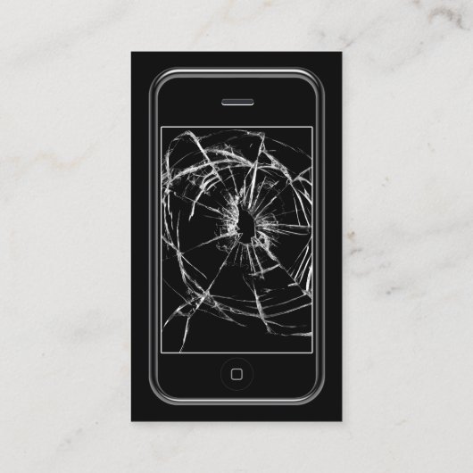 携帯電話の修理サービス 名刺 (裏面)