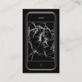 携帯電話の修理サービス 名刺 (裏面)