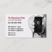 携帯電話の修理サービス 名刺 (正面)