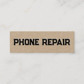 携帯電話の修理 スキニー名刺 (正面)