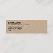 携帯電話の修理 スキニー名刺 (裏面)