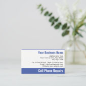 携帯電話の修理QRコードの名刺 名刺 (スタンド正面)