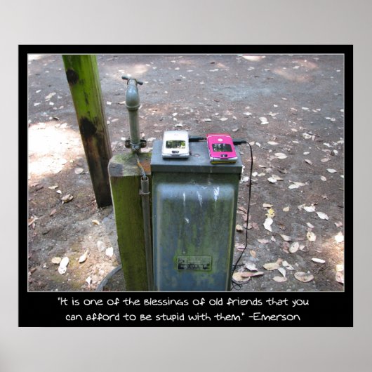 携帯電話の充電 ポスター (正面)