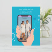 携帯電話の写真でのお知らせ 案内状 (スタンド正面)