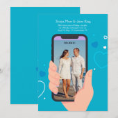 携帯電話の写真でのお知らせ 案内状 (正面/裏面)