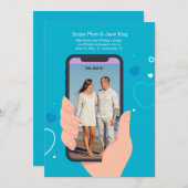 携帯電話の写真のお知らせ 案内状 (正面/裏面)