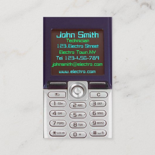 携帯電話の名刺 名刺 (正面)