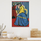 携帯電話の女性抽象芸術5 ポスター (キッチン)