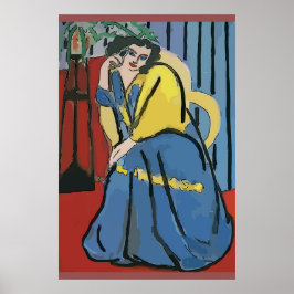 携帯電話の女性抽象芸術5 ポスター