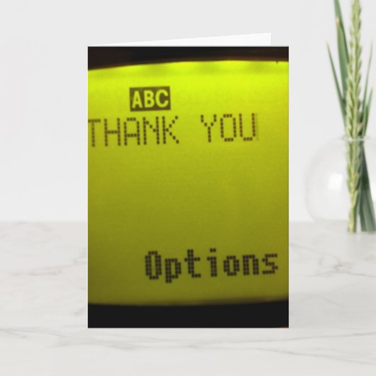 携帯電話の挨拶状ありがとう サンキューカード (正面)