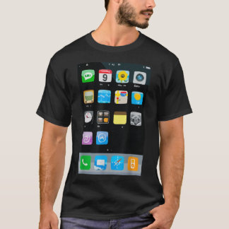 携帯電話の携帯頭が切れるアプリのハロウィーンの衣装 Tシャツ