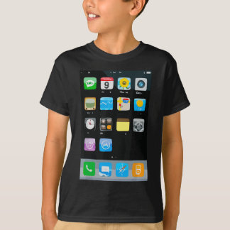 携帯電話の携帯頭が切れるアプリのハロウィーンの衣装 Tシャツ