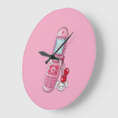 携帯電話の時計 ラージ壁時計 (傾斜)