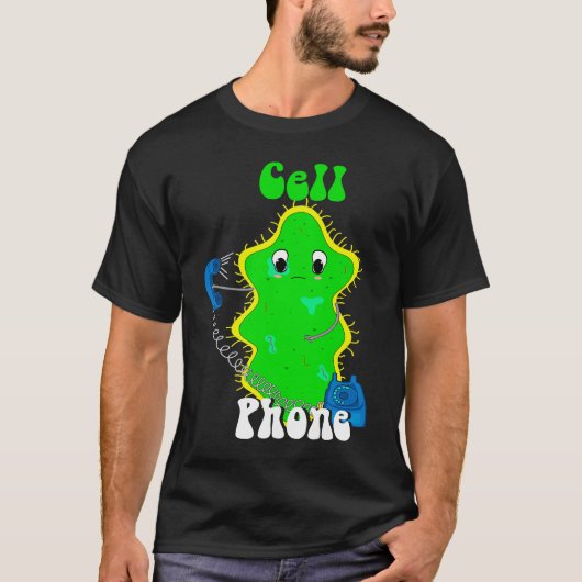 携帯電話の未来科学化学スタッド Tシャツ (正面)
