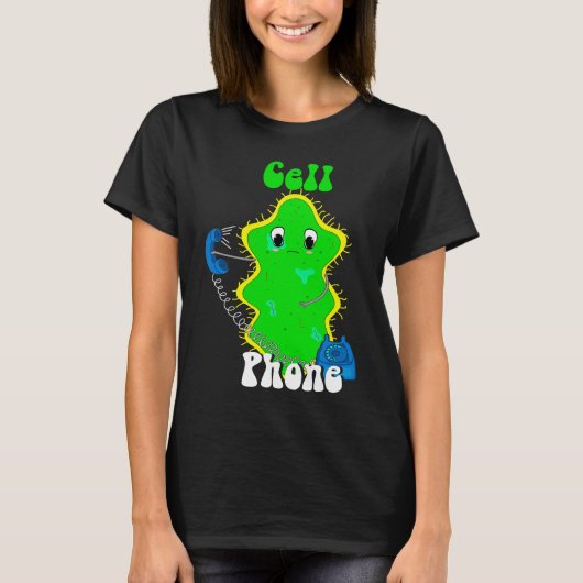 携帯電話の未来科学化学スタッド Tシャツ (正面)