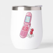 携帯電話の熱ワインタンブラー (左面)
