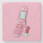 携帯電話の石コースター ストーンコースター (正面)