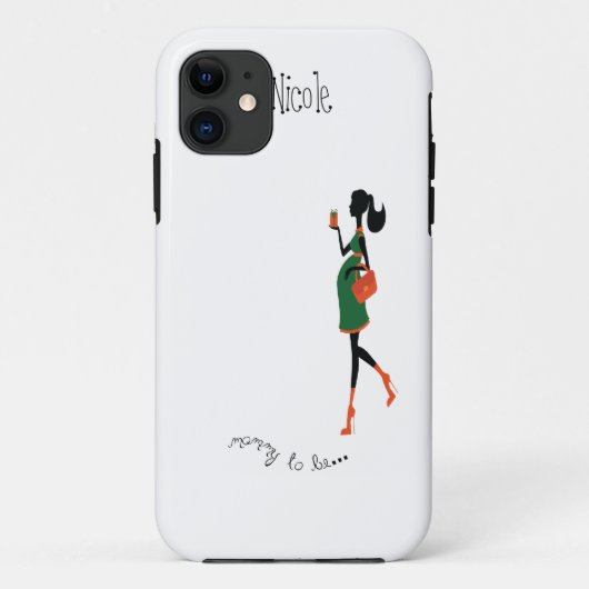 携帯電話の箱があるお母さん Case-Mate iPhoneケース (裏面)