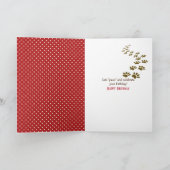 携帯電話の誕生日文字メッセージ カード (内部)