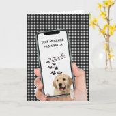 携帯電話の誕生日文字メッセージ カード (黄色い花)