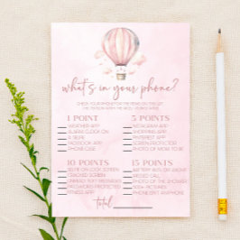 携帯電話の赤ちゃんシャワーゲームの熱気球