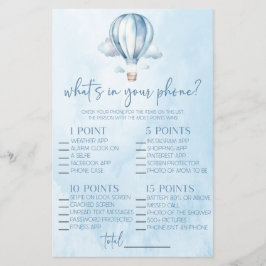 携帯電話の赤ちゃんシャワーゲームの熱気球