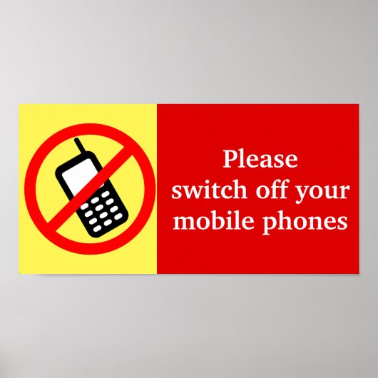 携帯電話の電源をお切りください ポスター (正面)