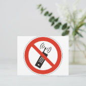 携帯電話の電源を切る ポストカード (スタンド正面)