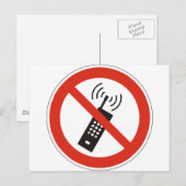 携帯電話の電源を切る ポストカード (正面/裏面)