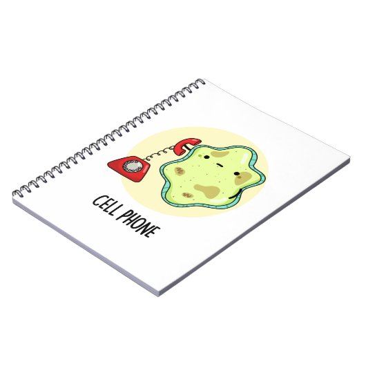 携帯電話の面白い生物学科学パンの画像 ノートブック (左側)