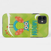 携帯電話カバー/愛月の~のフクロウへの Case-Mate iPhoneケース (裏面(横))