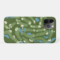 携帯電話ケースのゴルフコースのグラフィックデザイン