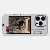 携帯電話ケースサッカーテーマ写真とID HAMbWG iPhoneケース (裏面横)