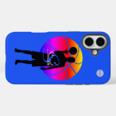 携帯電話ケースバスケットボールプレーヤーグラフィックw名前 Case-Mate iPhoneケース (裏面 (横))