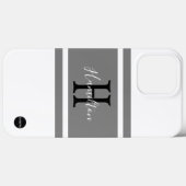 携帯電話ケース – HAMbyWG – 白とグレー Case-Mate iPhoneケース (裏面 (横))