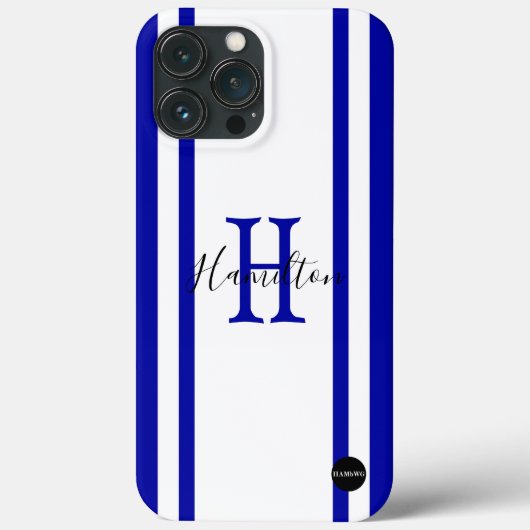 携帯電話ケース – HAMbyWG – 白ストライプ Case-Mate iPhoneケース (裏面)