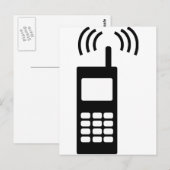 携帯電話セルリーモブ便利 ポストカード (正面/裏面)