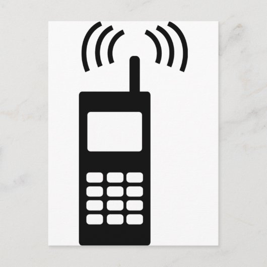 携帯電話セルリーモブ便利 ポストカード (正面)