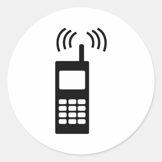 携帯電話セルリーモブ便利 ラウンドシール (正面)