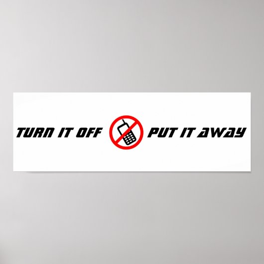 携帯電話ポスターなし ポスター (正面)