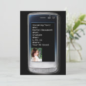 携帯電話文字卒業発表 招待状 (スタンド正面)