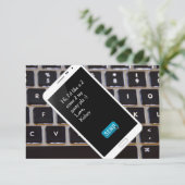 携帯電話誕生日招待状 招待状 (スタンド正面)