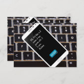 携帯電話誕生日招待状 招待状 (正面/裏面)