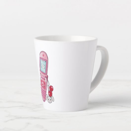 携帯電話 カフェラテマグ (右アングル)