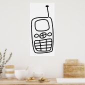 携帯電話 ポスター (キッチン)