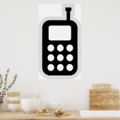 携帯電話 ポスター (キッチン)