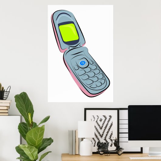 携帯電話 ポスター (ホームオフィス)