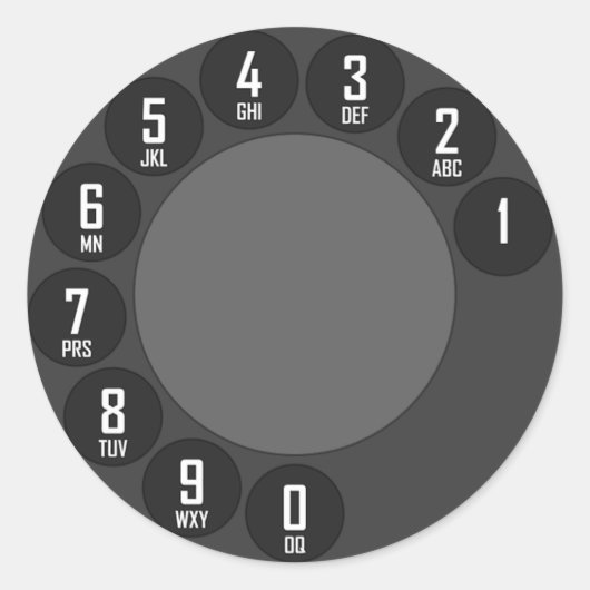携帯電話 ラウンドシール (正面)